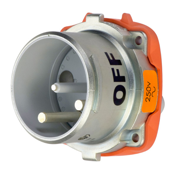 37-68172-C-K07 - DS100C INLET METAL SIZE 4 TYPE 3R 2P+G 100A 250 VAC 60 Hz NO AUX